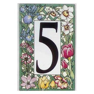 #7 Decorative House Number Tile (Bulb Flower)  Other Products  