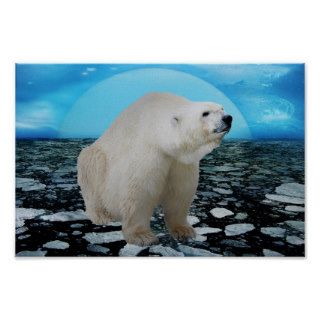 A polar bears time print