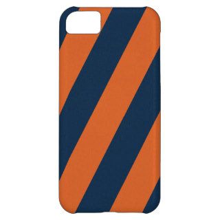Navy Blue and Burnt Orange Design for Him iPhone 5C Cases