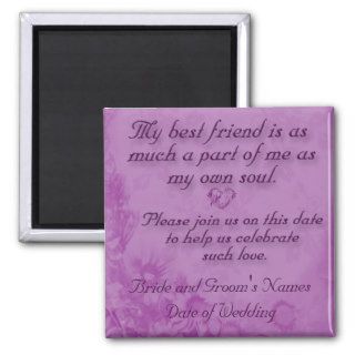 "My best friend" Save the Date Magnet