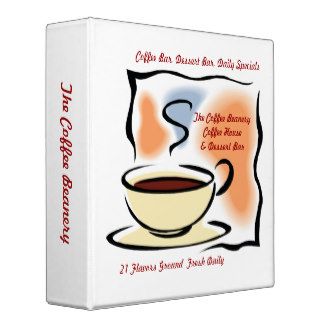 Coffee 3 Ring Binder