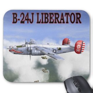 B 24J LIBERATOR BOMBS AWAY MOUSEPAD