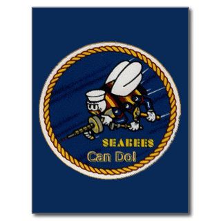 US Navy Seabee Can Do Postcard