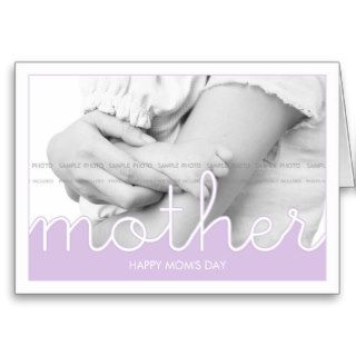 Happy Mother's Day Wishes Photo Moms Day Lavender Card