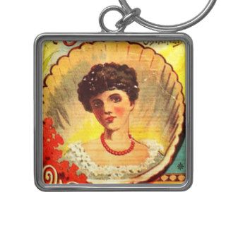 Vintage Apothecary Woman Keychains