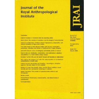 The Journal of the Royal Anthopological Institute (Volume 14, Numbers 1; 2; 3; and Special Issue.) Simon Coleman Books