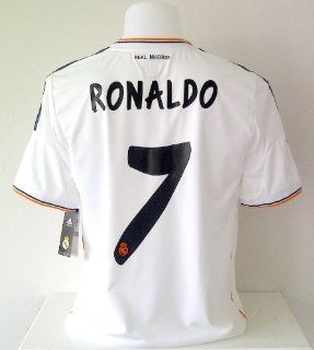 RONALDO#7 Real Madrid Home Soccer Jersey 2013/14 size M (New)  Numbers Jerseys Soccer Ronaldo  Sports & Outdoors