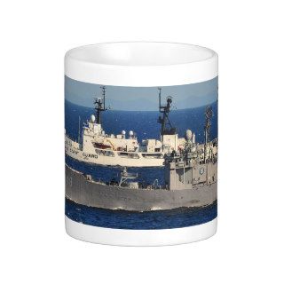 United States Coast Guard and Navy Ship Mug
