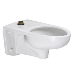 American Standard Afwall FloWise Elongated Flush Valve Toilet in White 2257.001.020