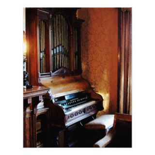 Pipe Organ in Living Room Custom Invitations