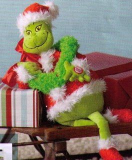 HALLMARK Dr. Suess GRINCHY CLAUS Grinch Plush with Lights and Sound Toys & Games