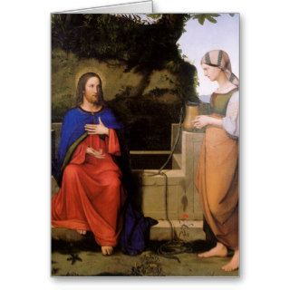Christus und die Samariterin Greeting Cards