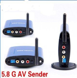 Home 5.8g Wireless Av Tv Audio Video Sender Transmitter with 2 Receiver, Support Remote  