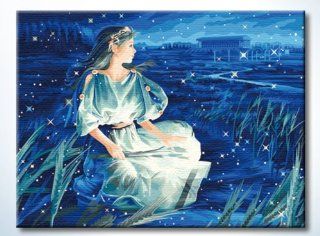 DiyOilPaintings, the Constellations Virgo Fluorescence Paint By Number Kit, 23.62"x31.50"