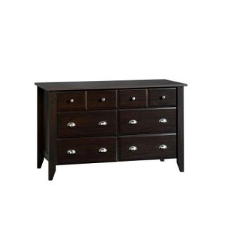 SAUDER Shoal Creek Collection Jamocha Wood 6 Drawer Dresser 409937
