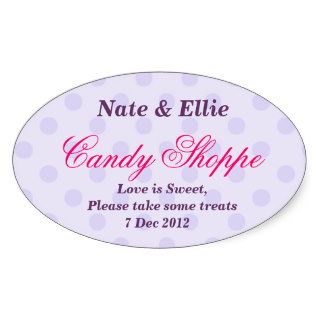 Purple Dotty Candy Shoppe Sticker