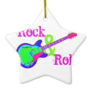 Rock & Roll Guitar Christmas Ornament