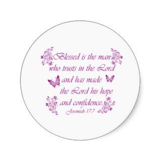 Inspirational Christian quotes Round Sticker