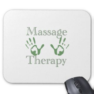 Massage therapy hand prints mousepad