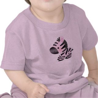Cute Pink Baby Zebra T Shirt