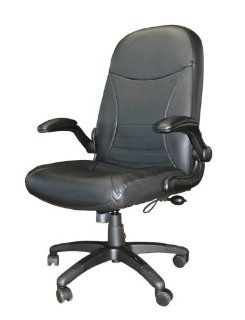 Mayline Office Furniture Big and Tall Leather Pivot Arm Chair 