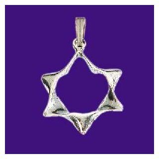 Necklace Star Of David (Modern/Twisting) (Sterling Silver) 