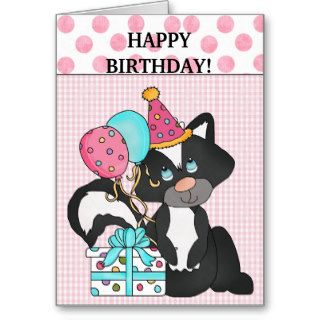 Birthday Skunk card