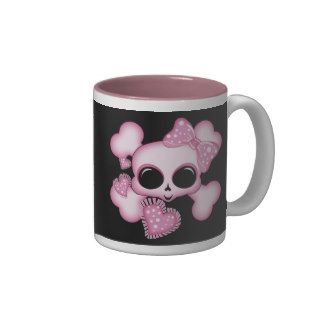 Cute Pink Skull Mug