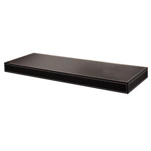 Azure 10 in. Floating Black Leather Shelf (Price Varies by Length) VAZURE1036Bk
