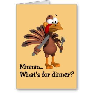 What's for Dinner? Thanksgiving card