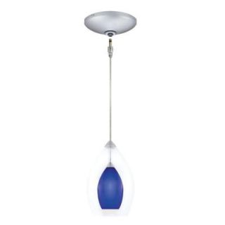 JESCO Lighting Low Voltage Quick Adapt 4.375 in. x 105.25 in. Blue Pendant and Canopy Kit KIT QAP218 BU A