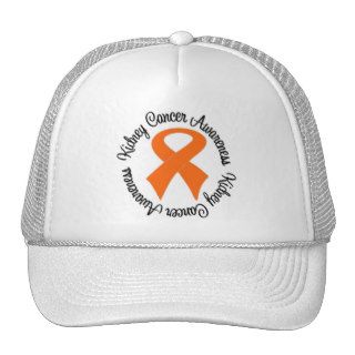 Kidney Cancer Awareness Ribbon Mesh Hats
