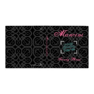 "Black Lace" Personalized Family Photo Album Binders