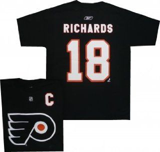 Philadelphia Flyers Mike Richards Black Captain Name and Number T Shirt, X Large  Apparel  Sports & Outdoors