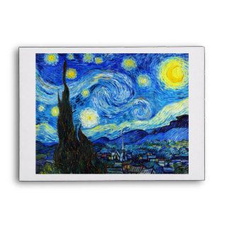 Cool Starry Night Vincent Van Gogh painting Envelopes