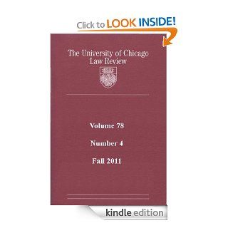 University of Chicago Law Review Volume 78, Number 4   Fall 2011 eBook University of Chicago Law Review Kindle Store