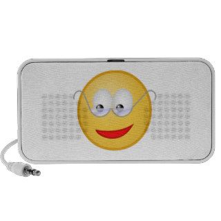 Smiley Face with Glasses iPod Speaker