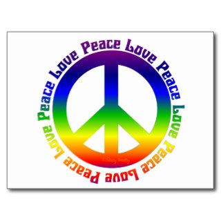Peace and Love all around Postcards