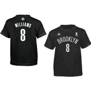 adidas Youth Brooklyn Nets Deron Williams Game Time Name And Number Short Sleeve T Shirt   Size Clothing