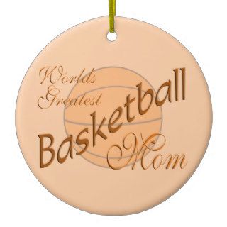 Worlds Greatest Basketball Dad   Sports Athlete Christmas Tree Ornaments