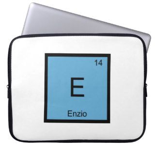 Enzio Name Chemistry Element Periodic Table Laptop Sleeves