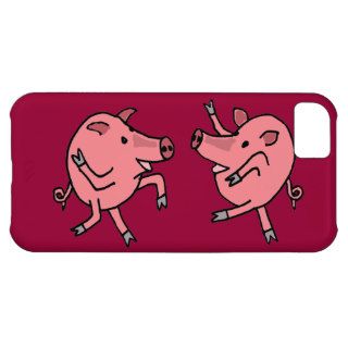 XX  Funny Dancing Pigs Cartoon Cover For iPhone 5C