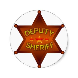 Deputy Sheriff Round Sticker