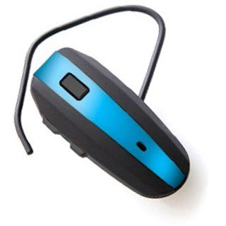 Suave Blue Handsfree Bluetooth Earbud Headset with Detacheable Ear Hook For Samsung Galaxy Prevail 2 II 