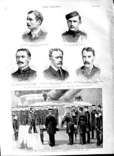 1891 Man Of War Ship Census Manipur Officers Simpson   Prints