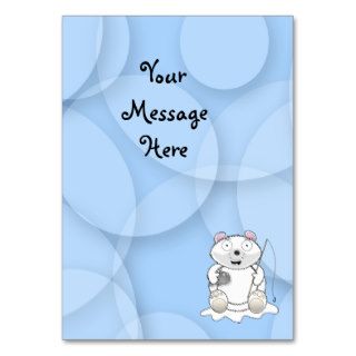 Polar Bear Message Card Business Card