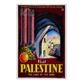 Vintage Travel Posters   Palestine, Jerusalem