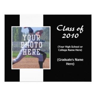 Any Year~ Simple Black Graduation Announcement