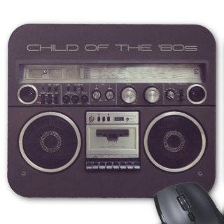 Retro Boombox Cassette Player Funny mousepad