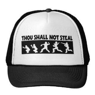 Thou Shall Not Steal, black Trucker Hat